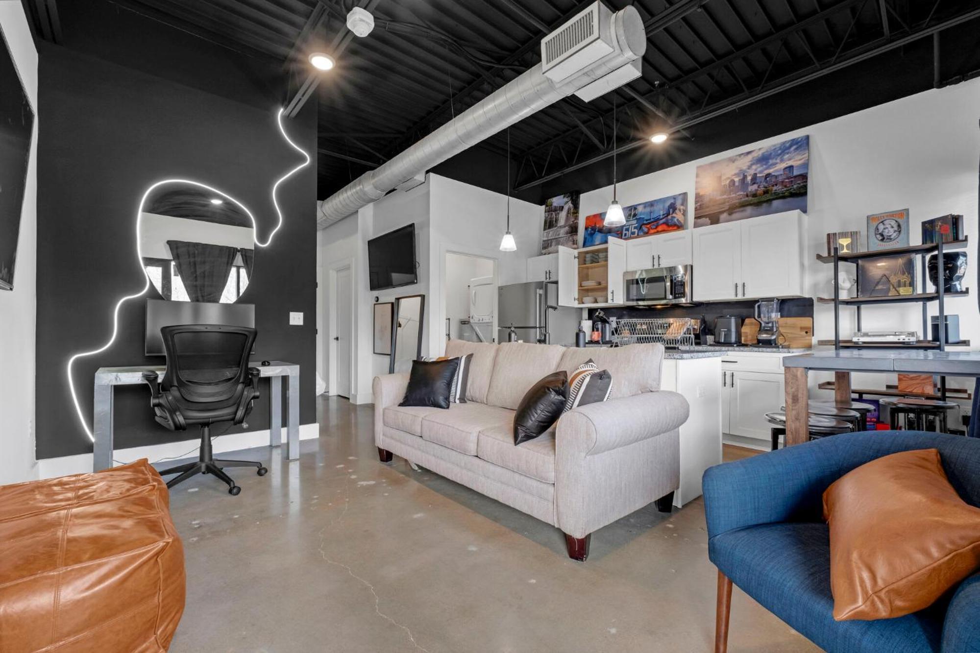 New Studio Sleeps 4 - 7 Mins To Dwtn ナッシュビル エクステリア 写真